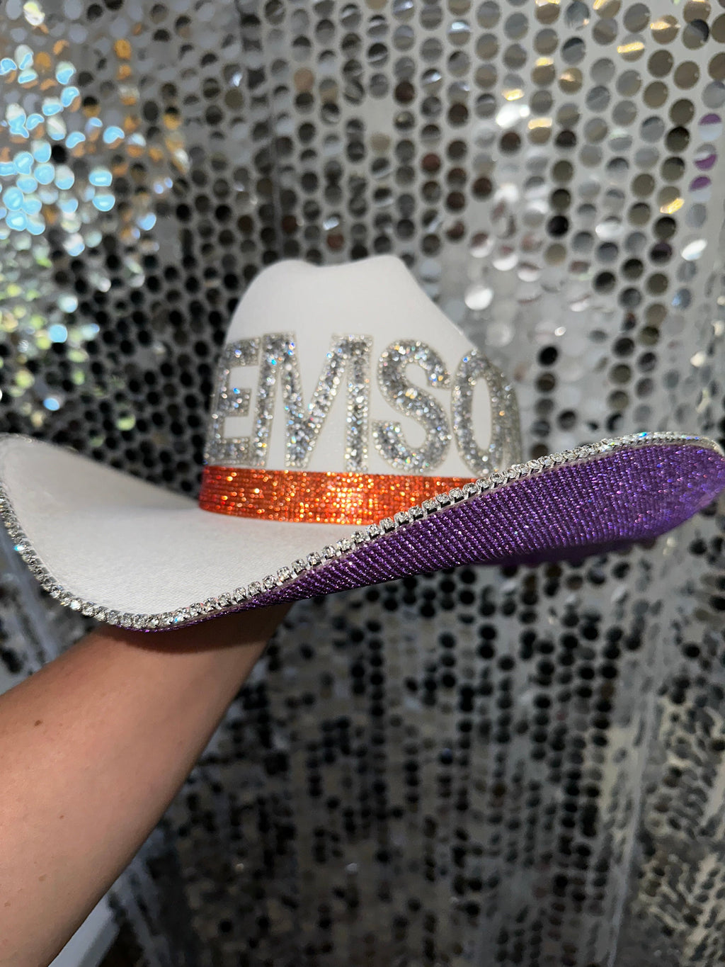 Rhinestone Cowgirl Clemson Hat — lifestyle context