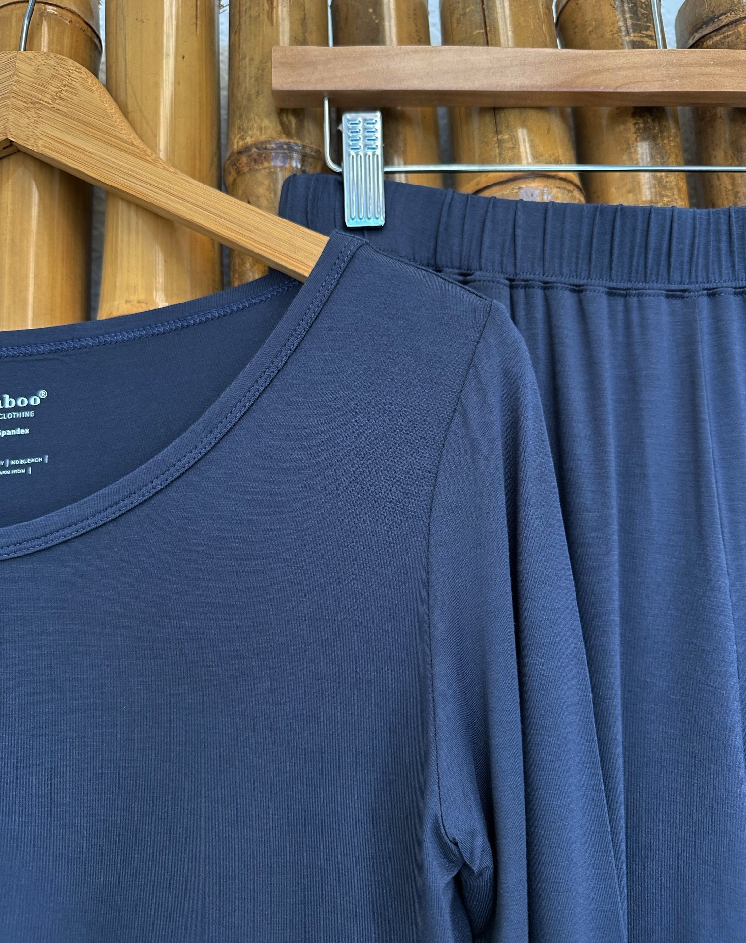 Spun Bamboo Women's Bamboo Lounge Long Sleeve T-Shirt — in-use photo