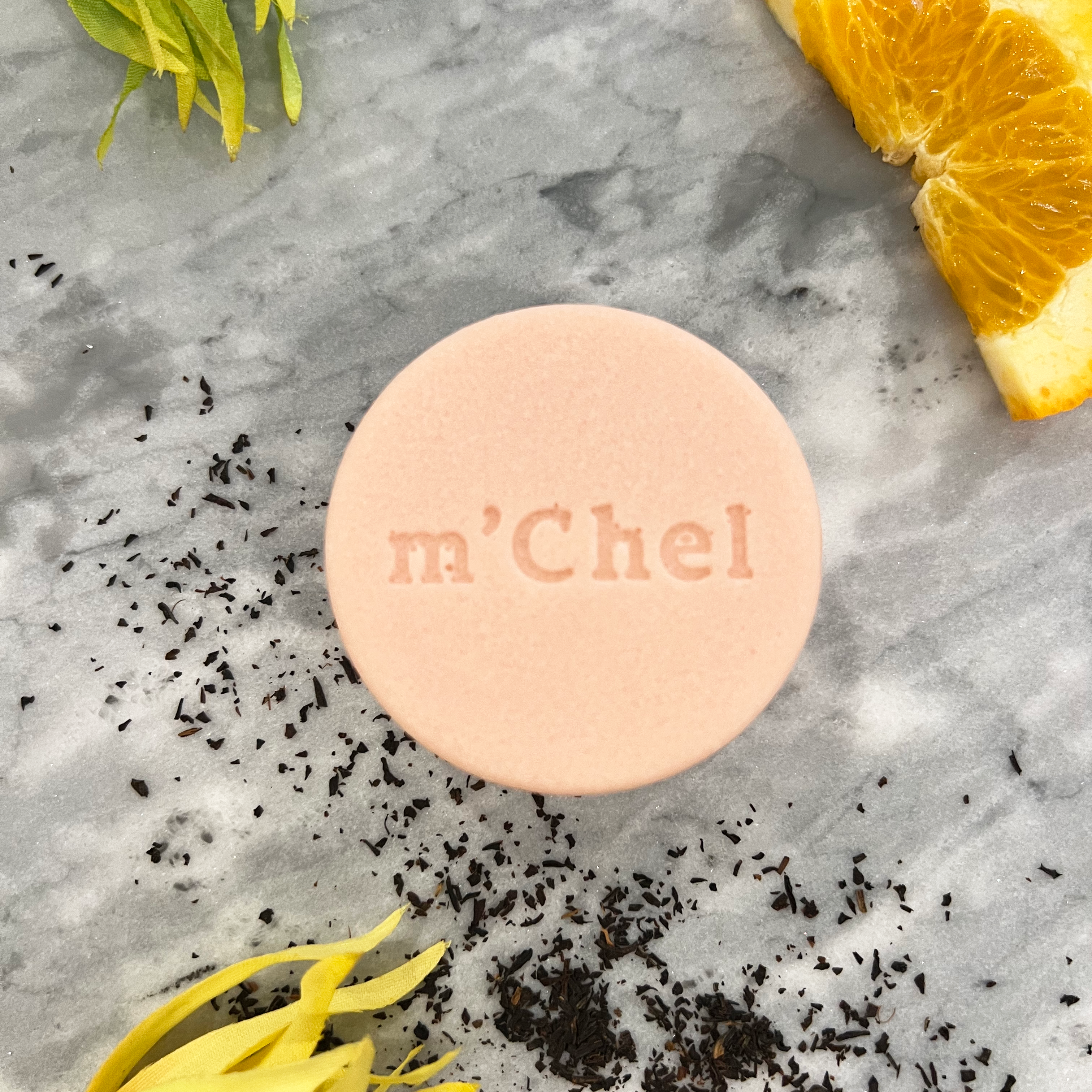 m'Chel Haircare Weightless Daily Conditioner Bar — in-use photo