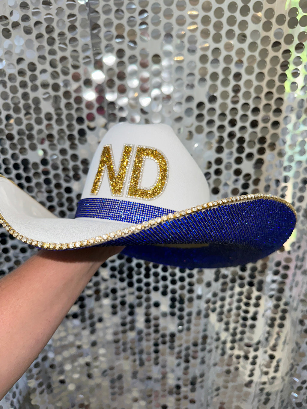 Rhinestone Cowgirl Notre Dame Hat — lifestyle context