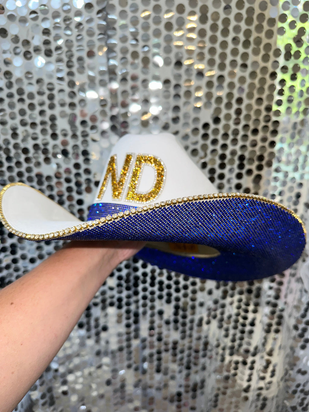 Rhinestone Cowgirl Notre Dame Hat — side view