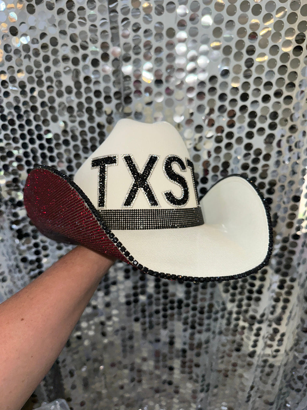 Rhinestone Cowgirl Texas State University Hat — main product shot
