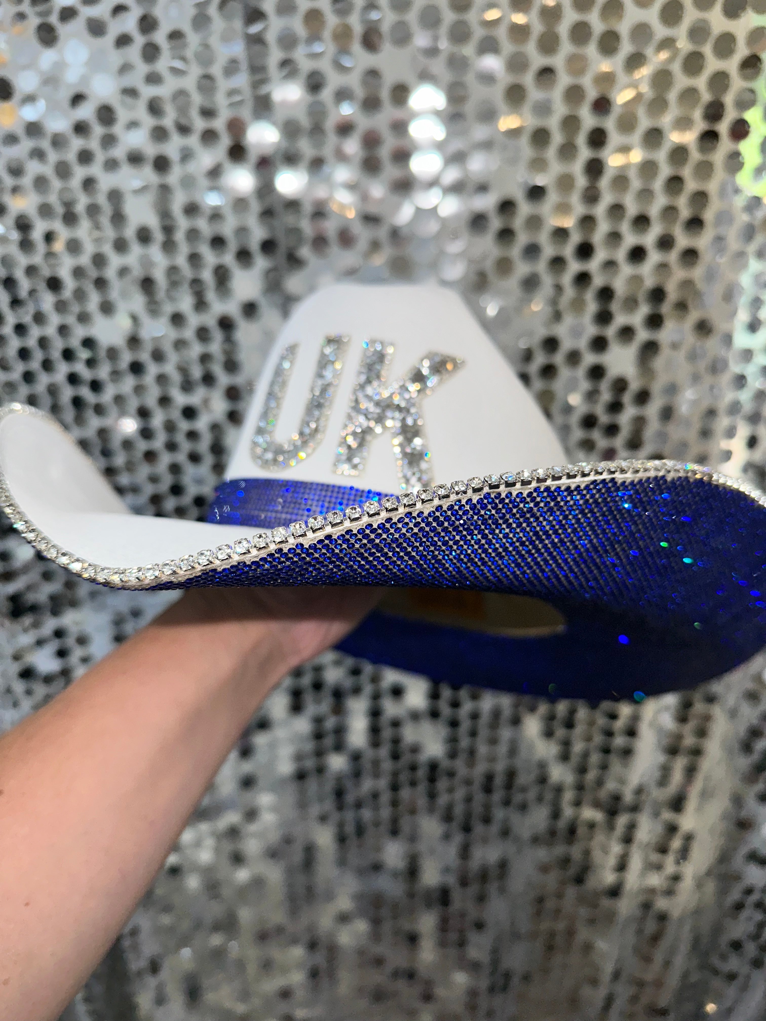 Rhinestone Cowgirl University of Kentucky Hat — detail close-up
