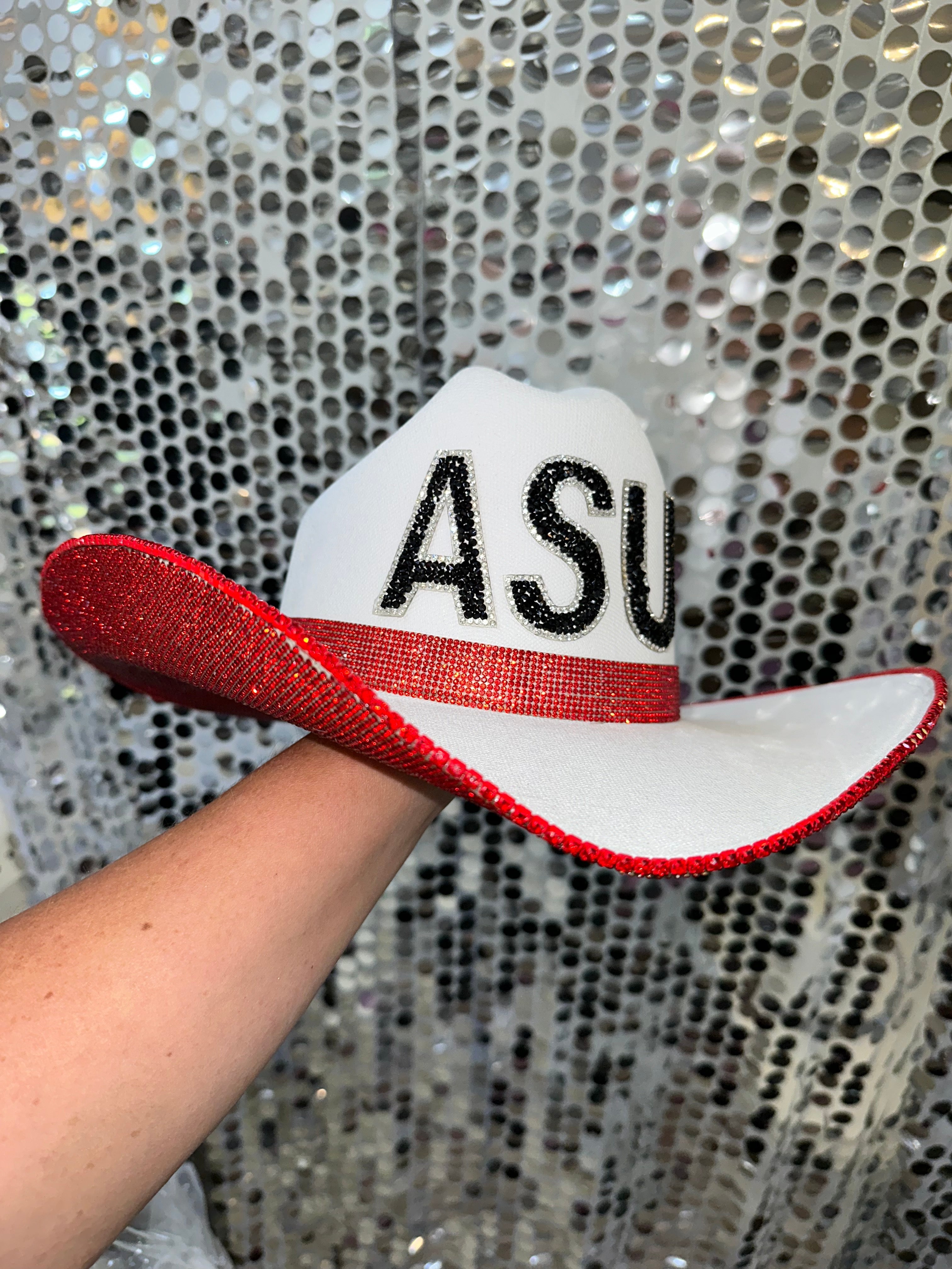 Rhinestone Cowgirl Arkansas State University Hat — main product shot