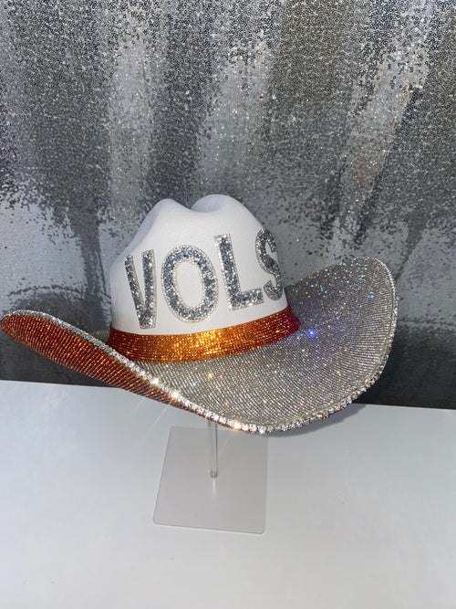 Rhinestone Cowgirl TN VOLS Hat — construction detail