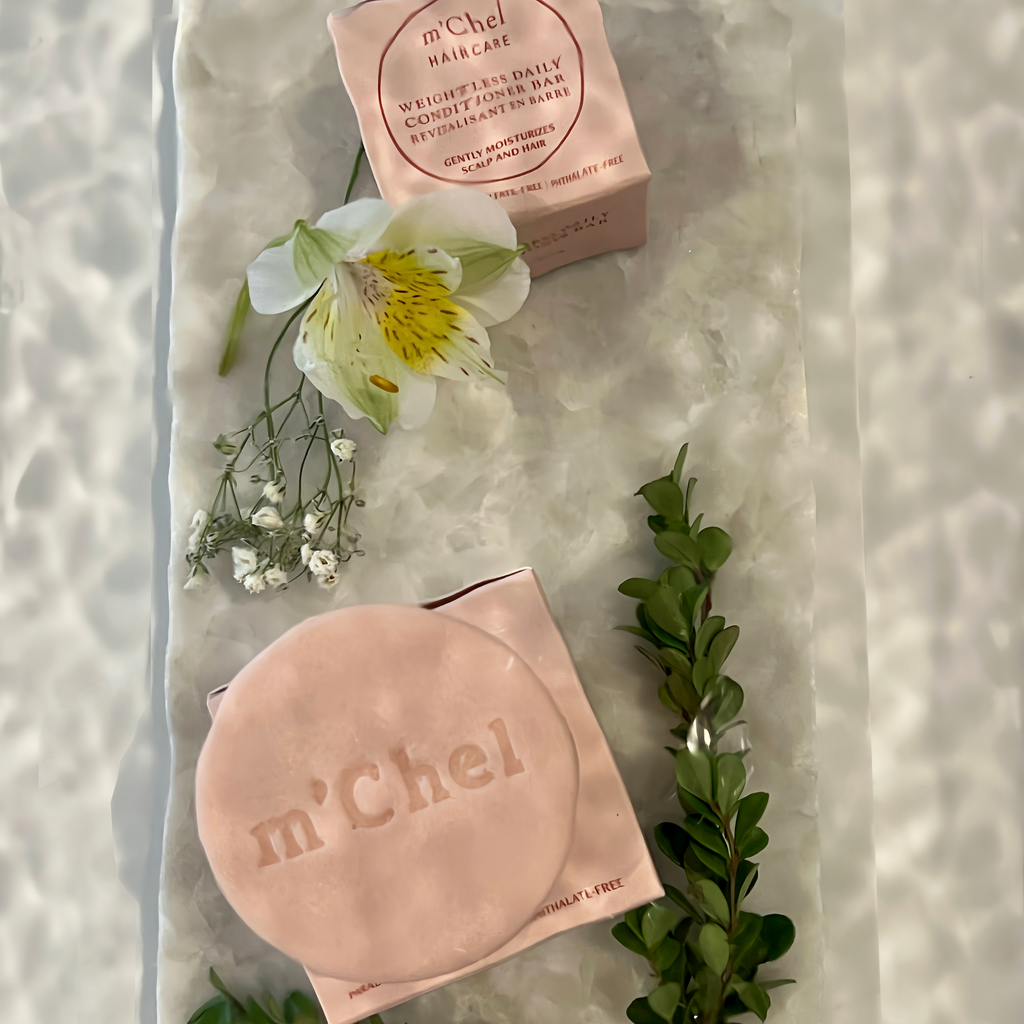 m'Chel Haircare Weightless Daily Conditioner Bar — side view