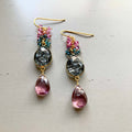 PARKEN JEWELRY Bezel Cluster Earrings