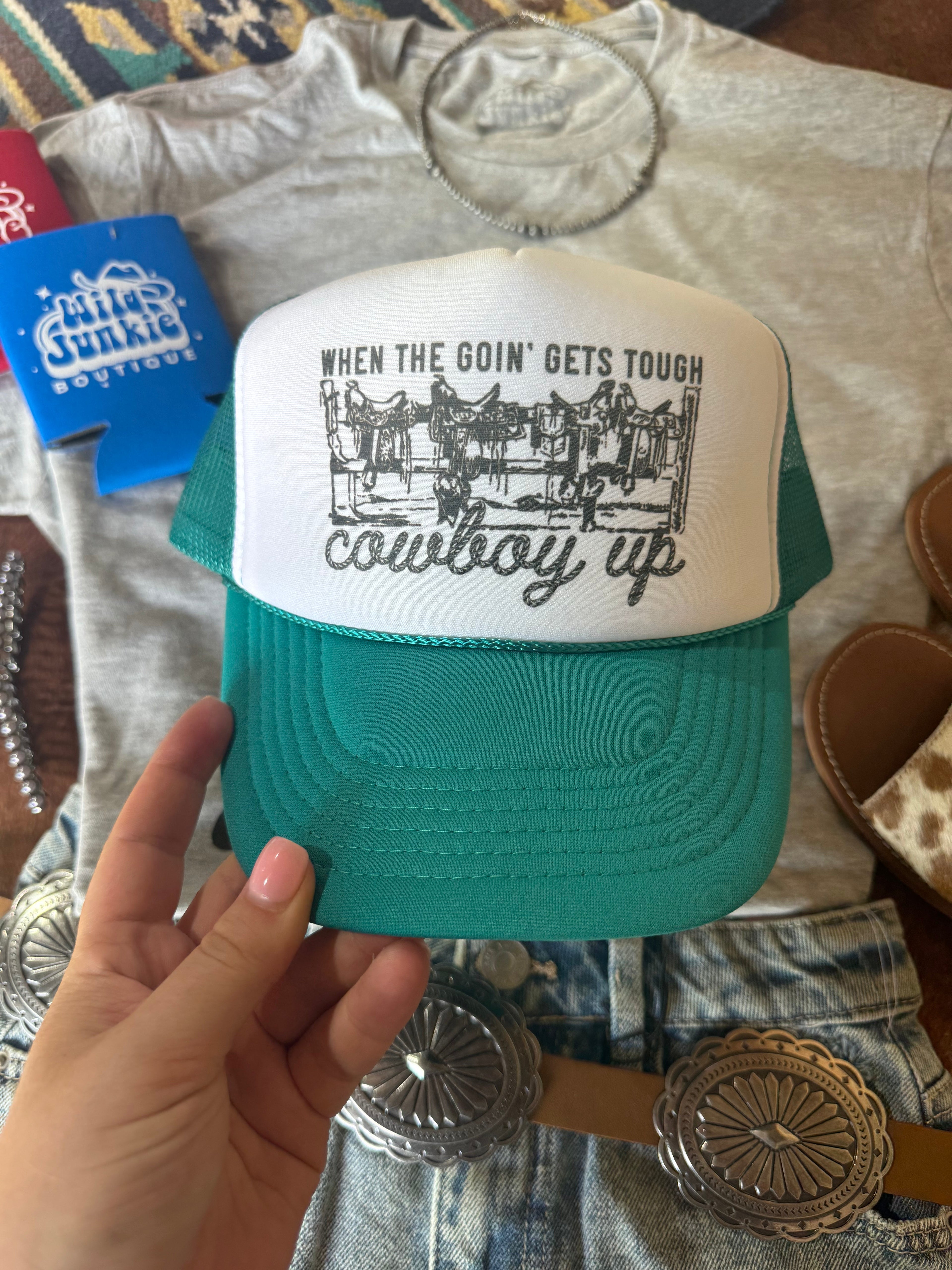 Wild Junkie When The Going Gets Tough Trucker Hat — main product shot