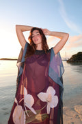 LA'AVANA Magenta Blossom Kimono — main product shot