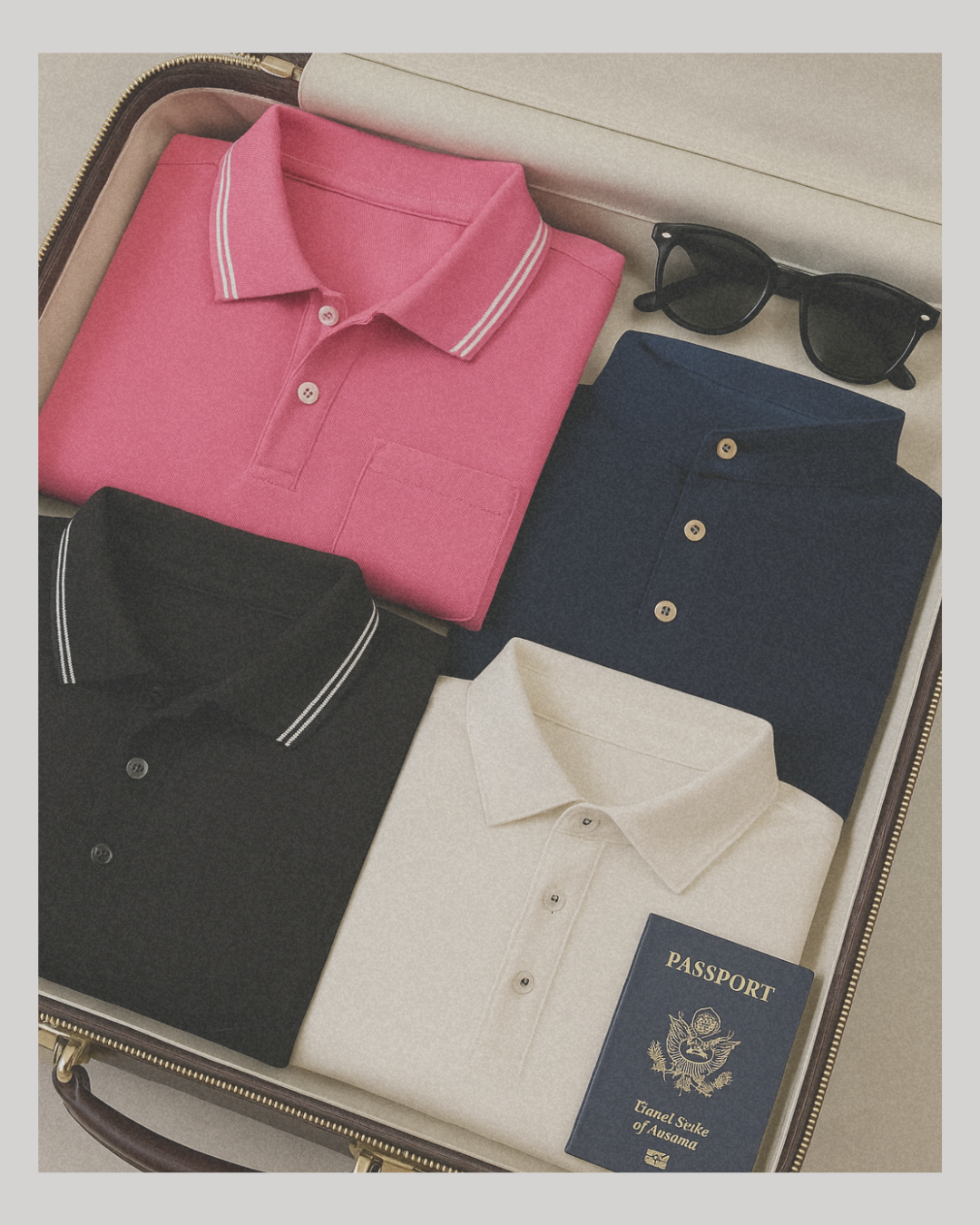 Buki Pocket Polo Shirt - Black — in-use photo