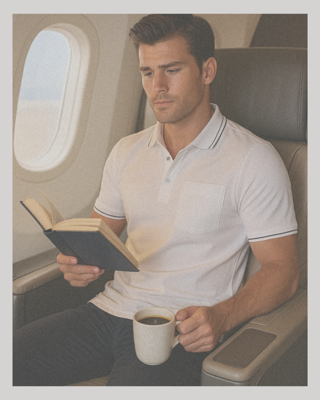 Buki Pocket Polo Shirt - White — lifestyle context