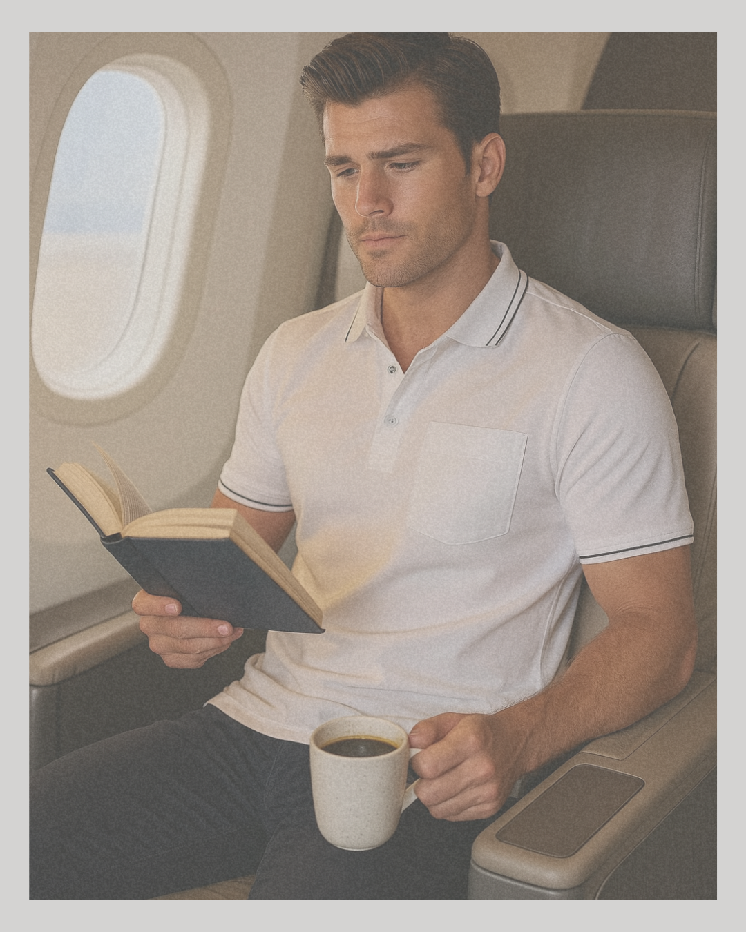 Buki Pocket Polo Shirt - White — lifestyle context