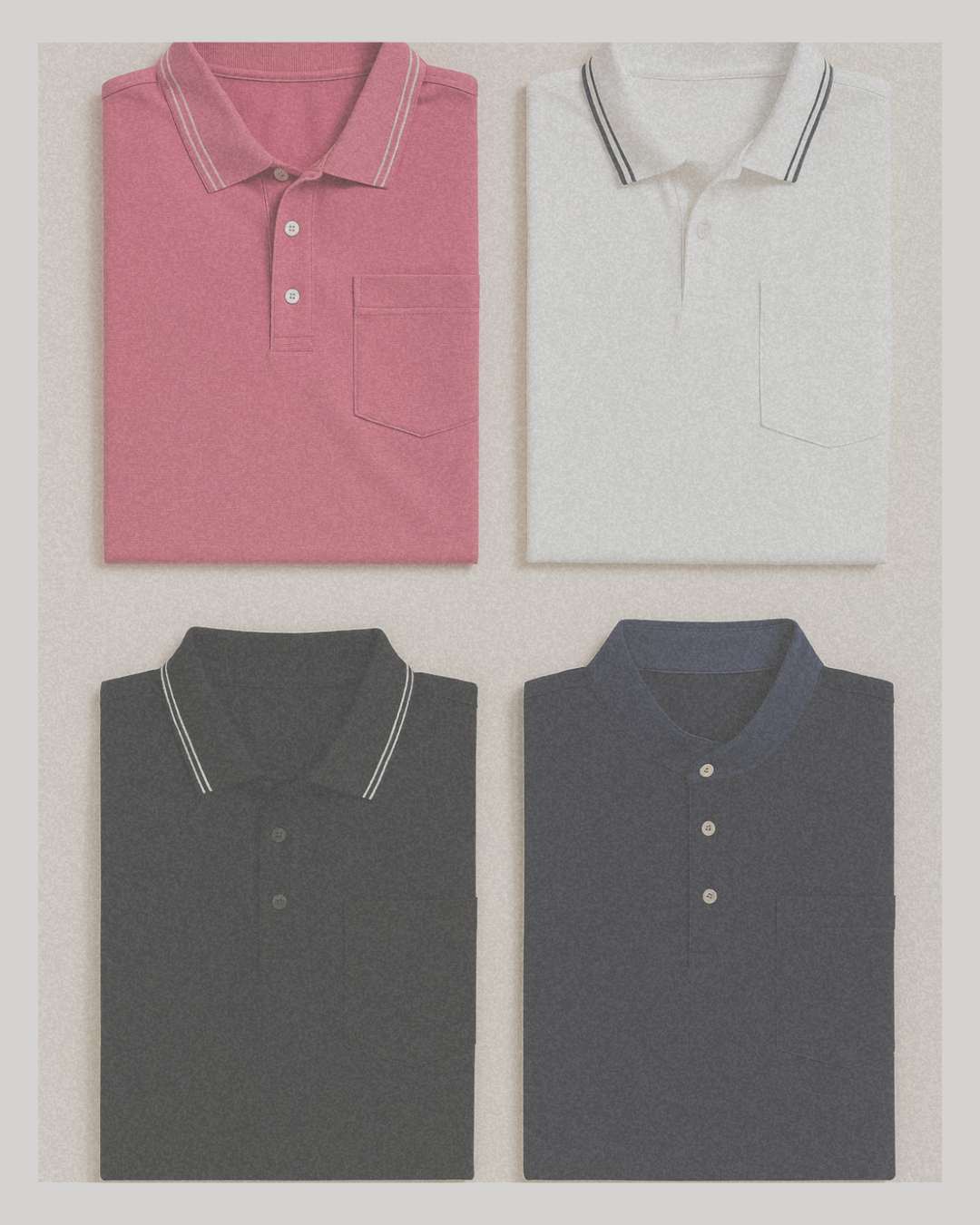 Buki Pocket Polo Shirt - Pink — size reference