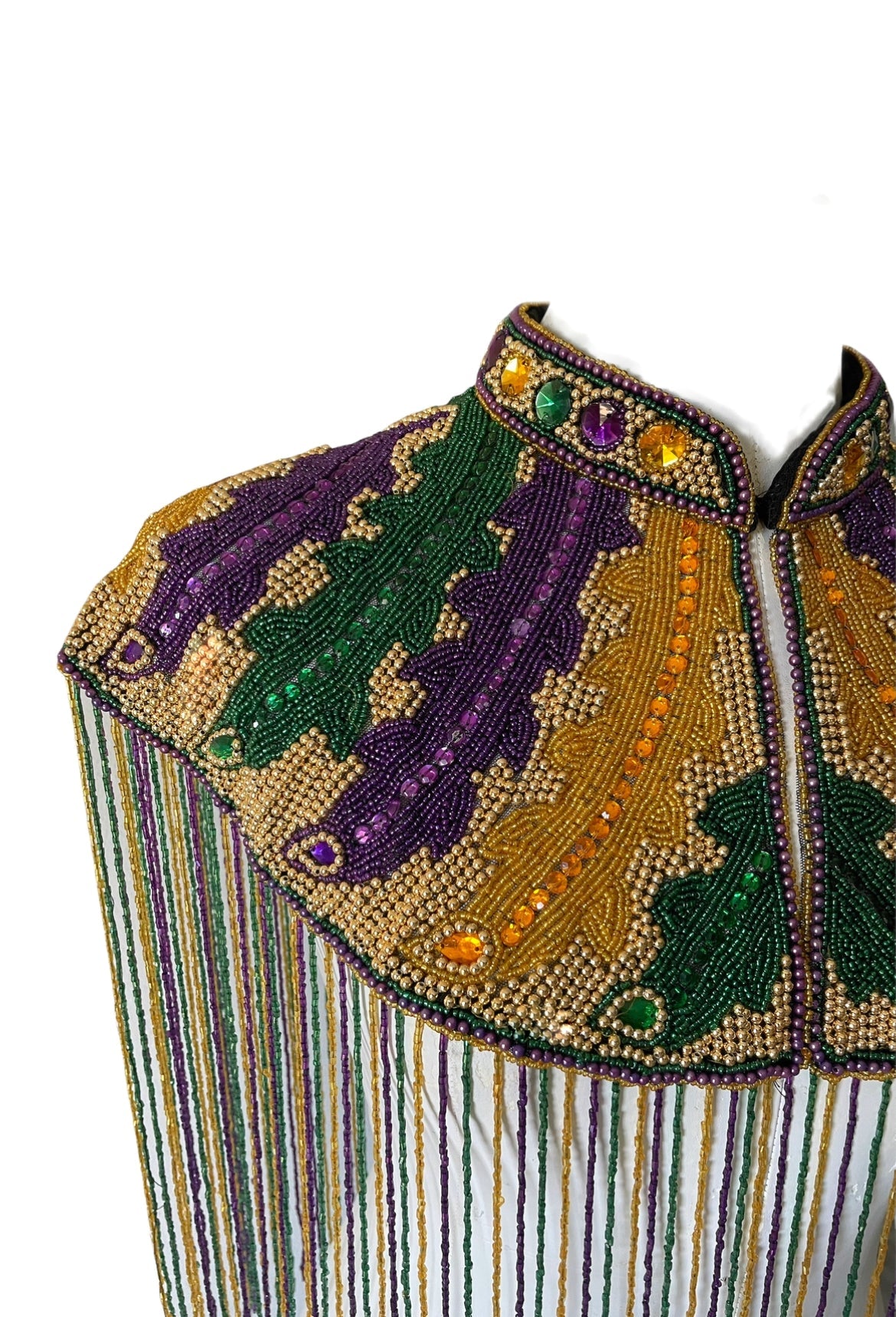 L'Jai Amor Big Chief Plume Cape — alternative angle
