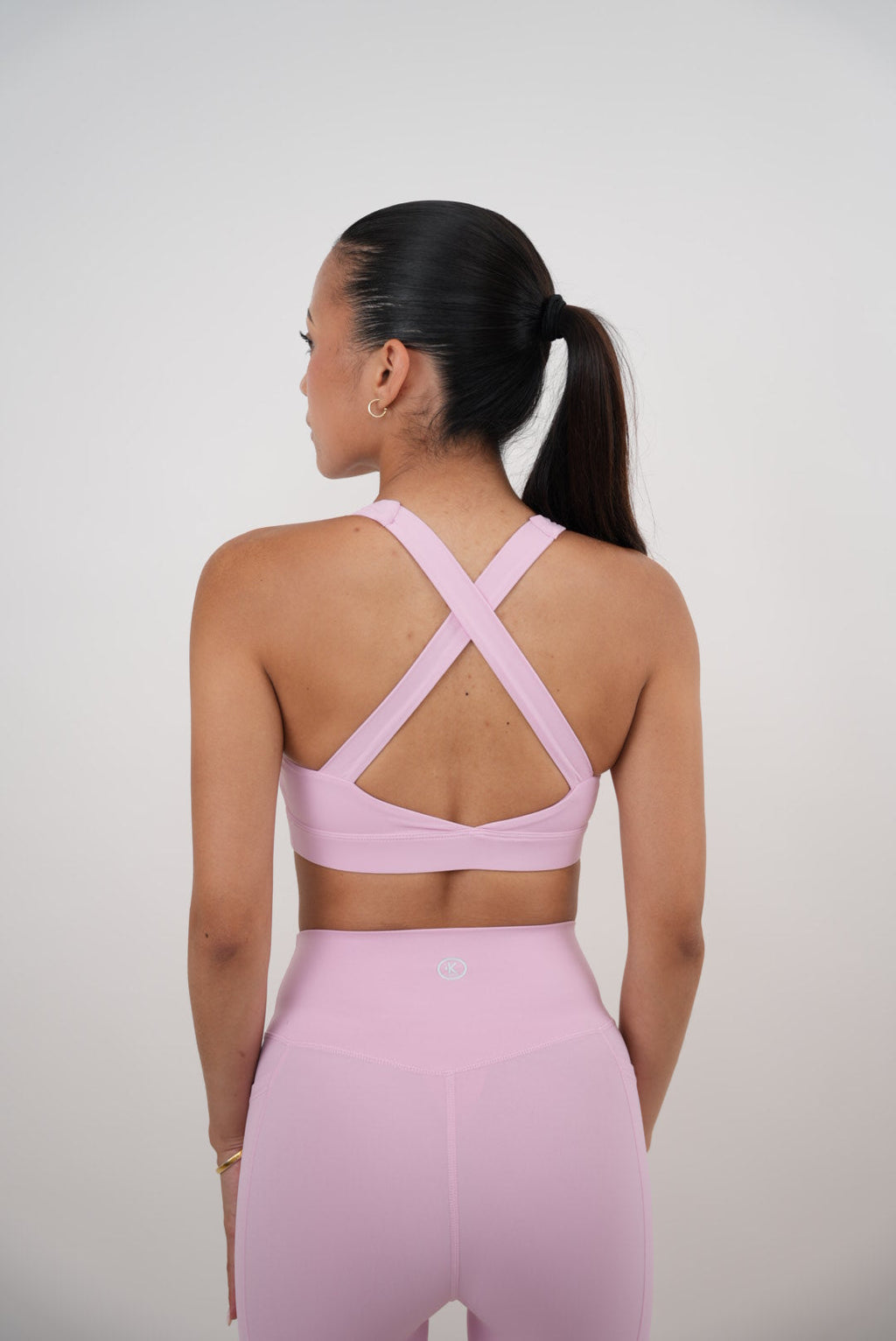KIMITH BRAND I Am Glowing Pink Blossom Quick Dry Butter Bra — detail close-up