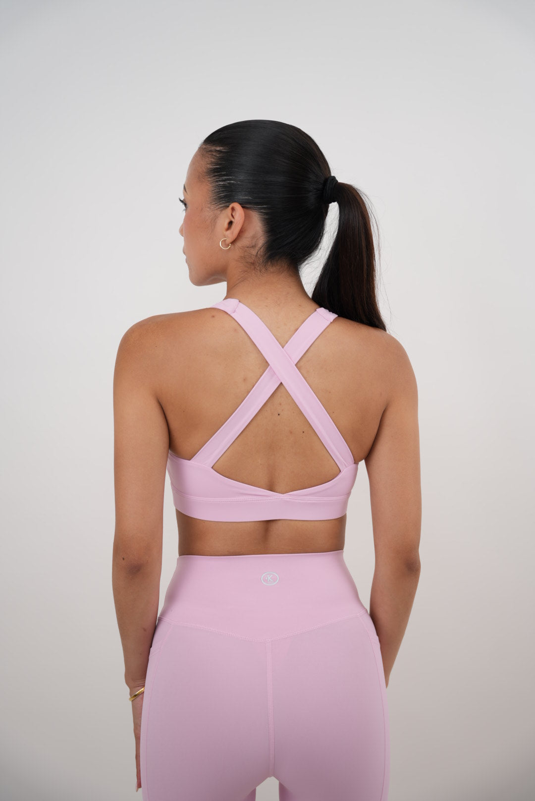 KIMITH BRAND I Am Glowing Pink Blossom Quick Dry Butter Bra — detail close-up
