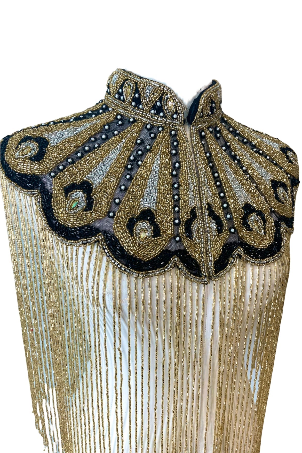 L'Jai Amor Gilded Fleur Cape — size reference