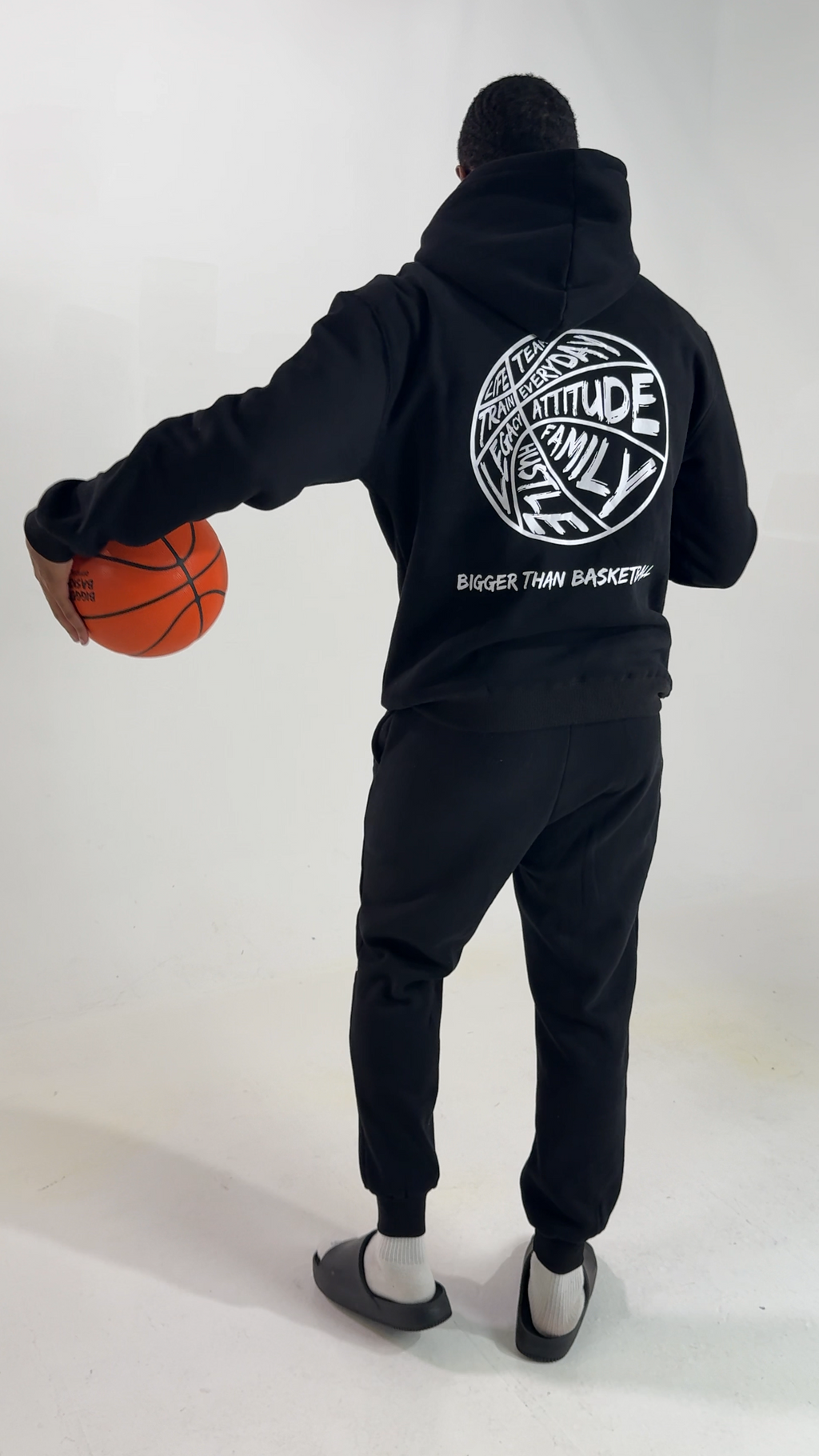 Bigger Than Basketball Bigger Than Basketball - Hoodie - Black — lifestyle worn / used context