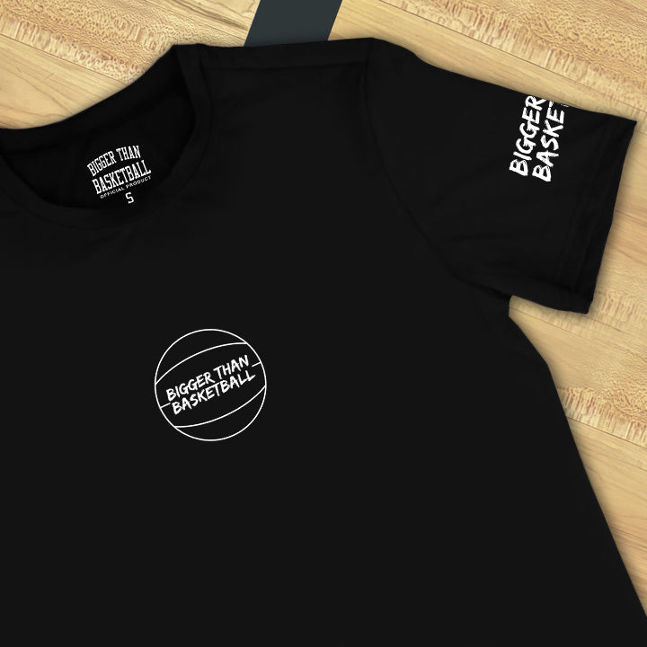 Bigger Than Basketball Performance Compression T-Shirt - Black — lifestyle context