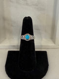 KADOU BOUTIQUE Handcrafted Kingman Turquoise and Silver Ring — main product shot