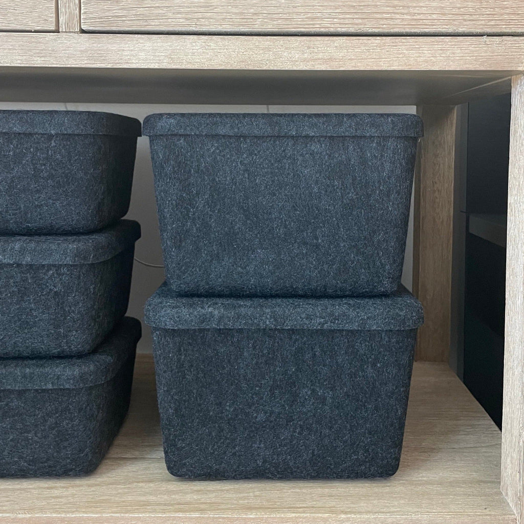 The Sculpted Bin - Wide with Lid | Set of 3 – SortJoy, view 5