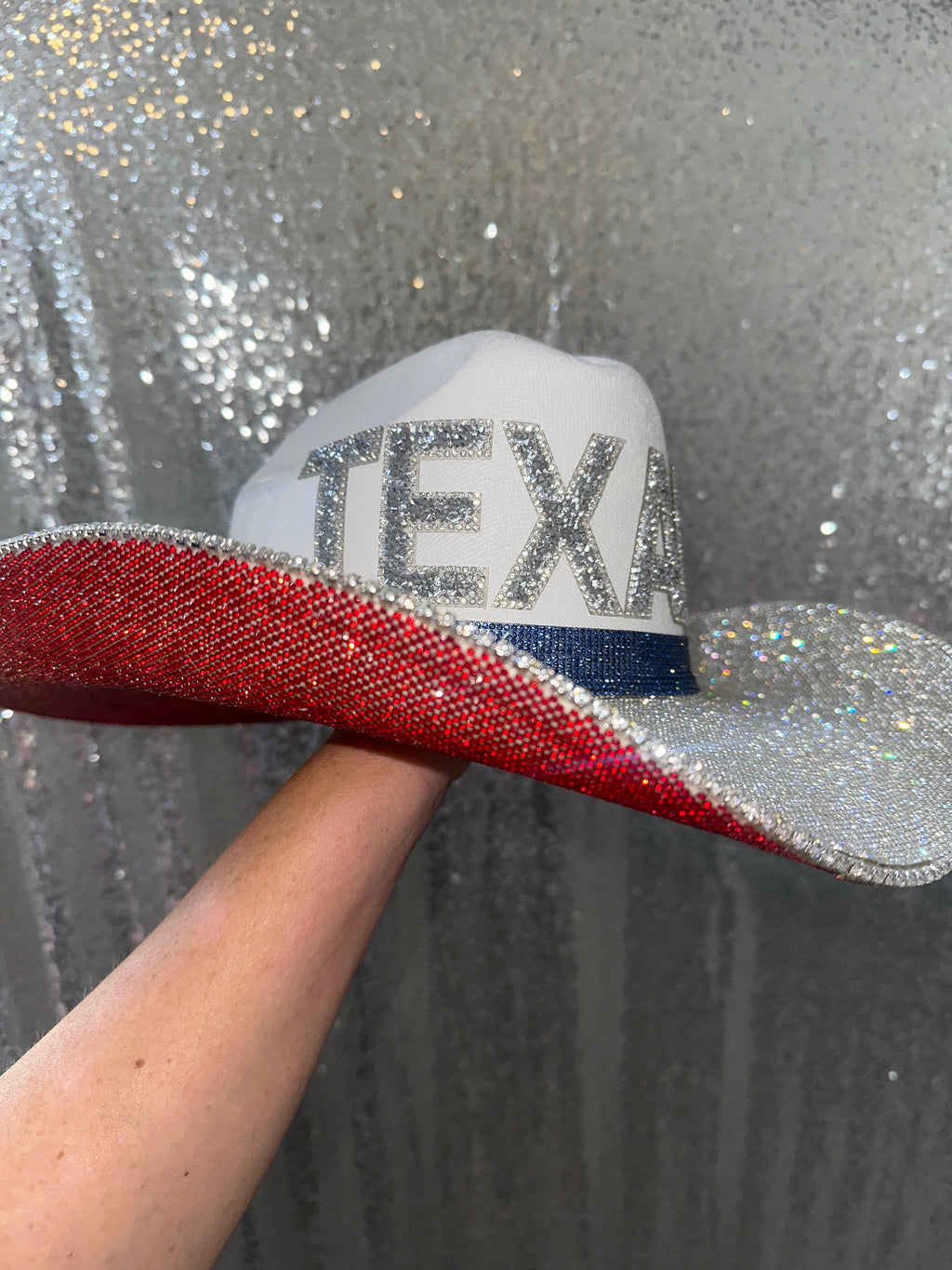 Rhinestone Cowgirl Texans Hat — lifestyle context