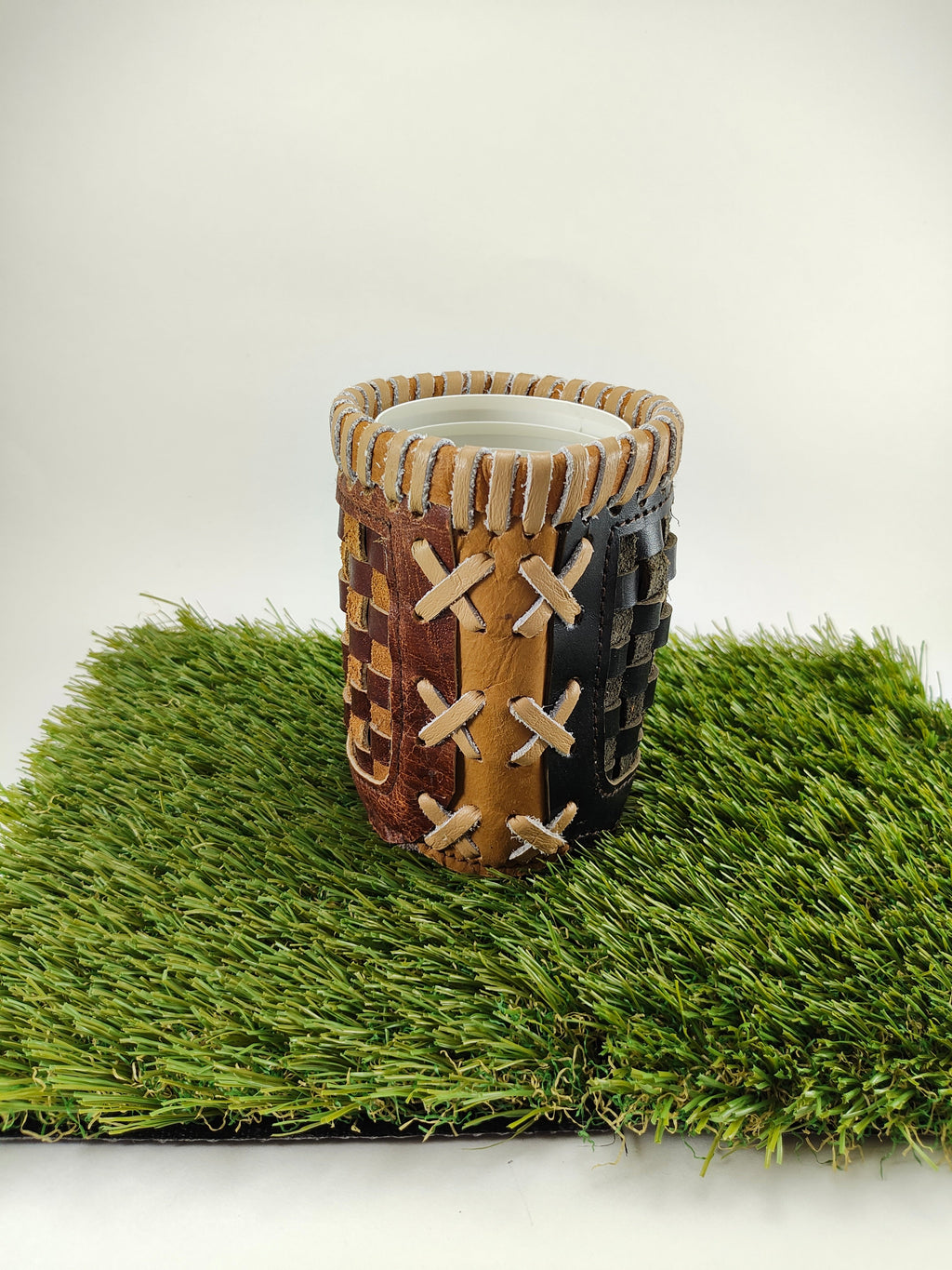 Whenitwasagame baseballglovewallets.com Pocket Coozie  - Mixed Shades — in-use photo
