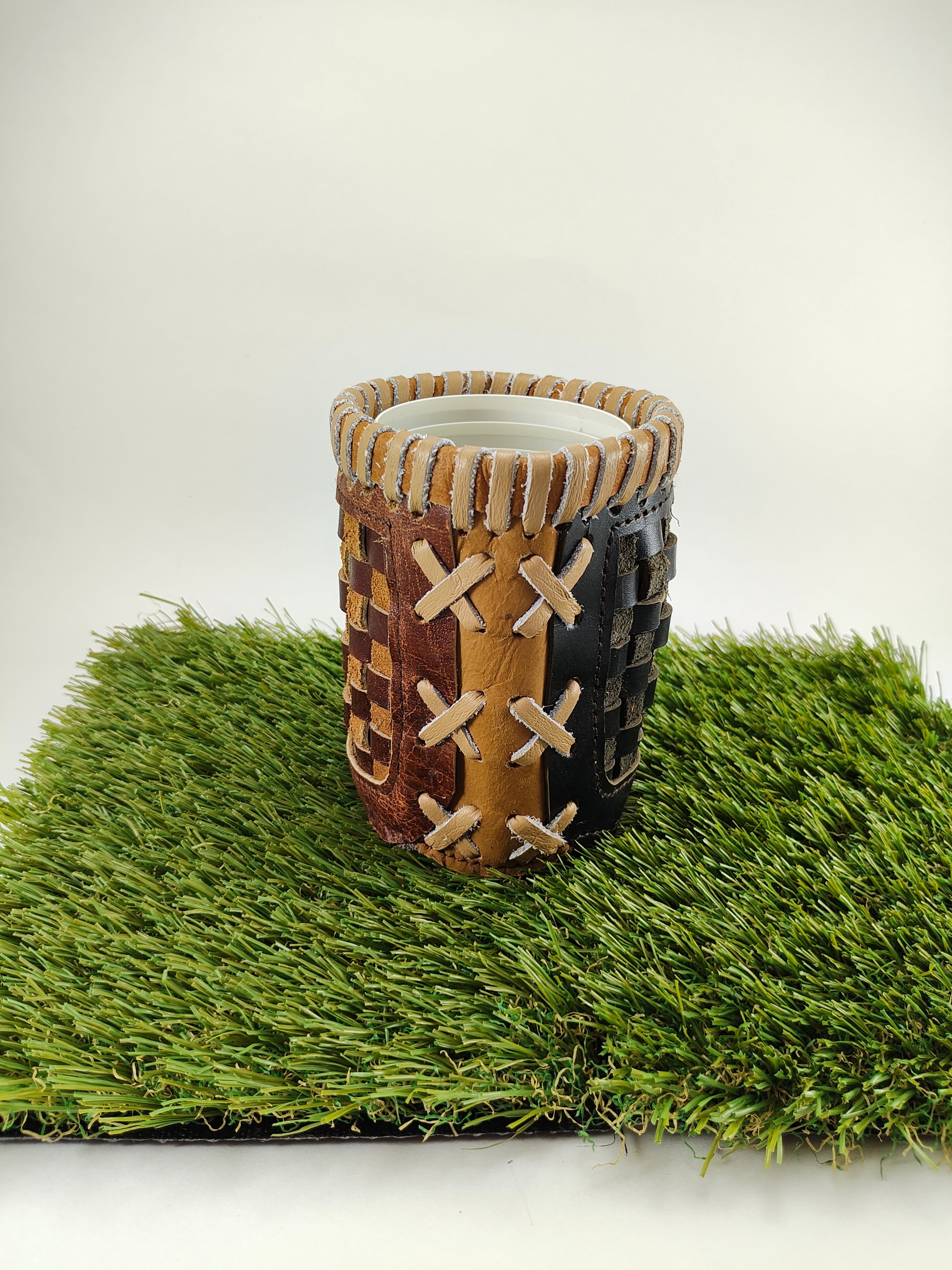 Whenitwasagame baseballglovewallets.com Pocket Coozie  - Mixed Shades — in-use photo