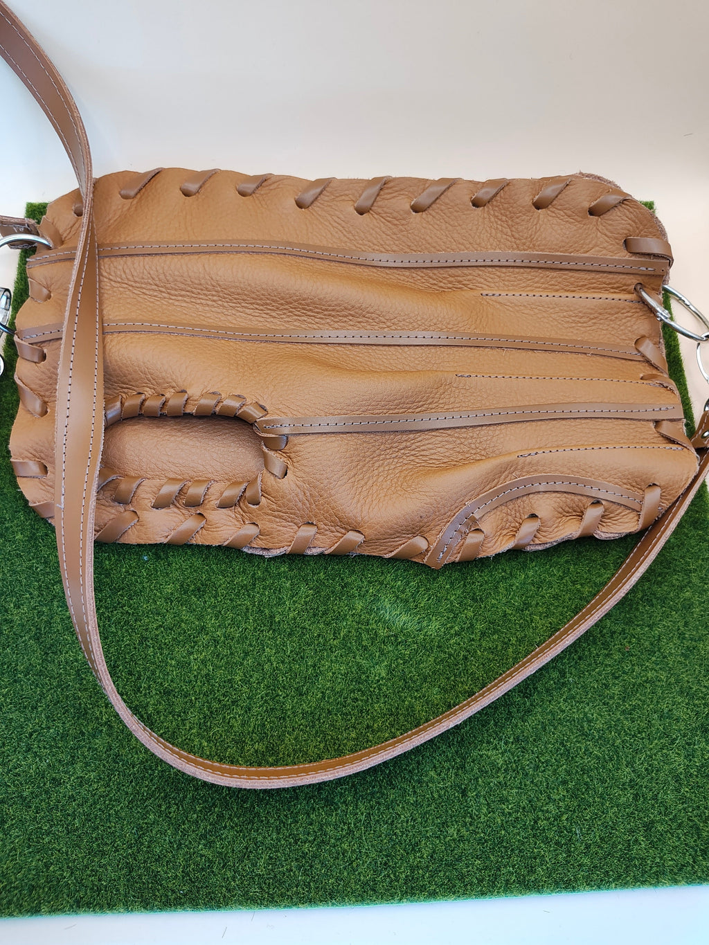 Whenitwasagame baseballglovewallets.com Finger Glove Purse - Blank No Patch — side view