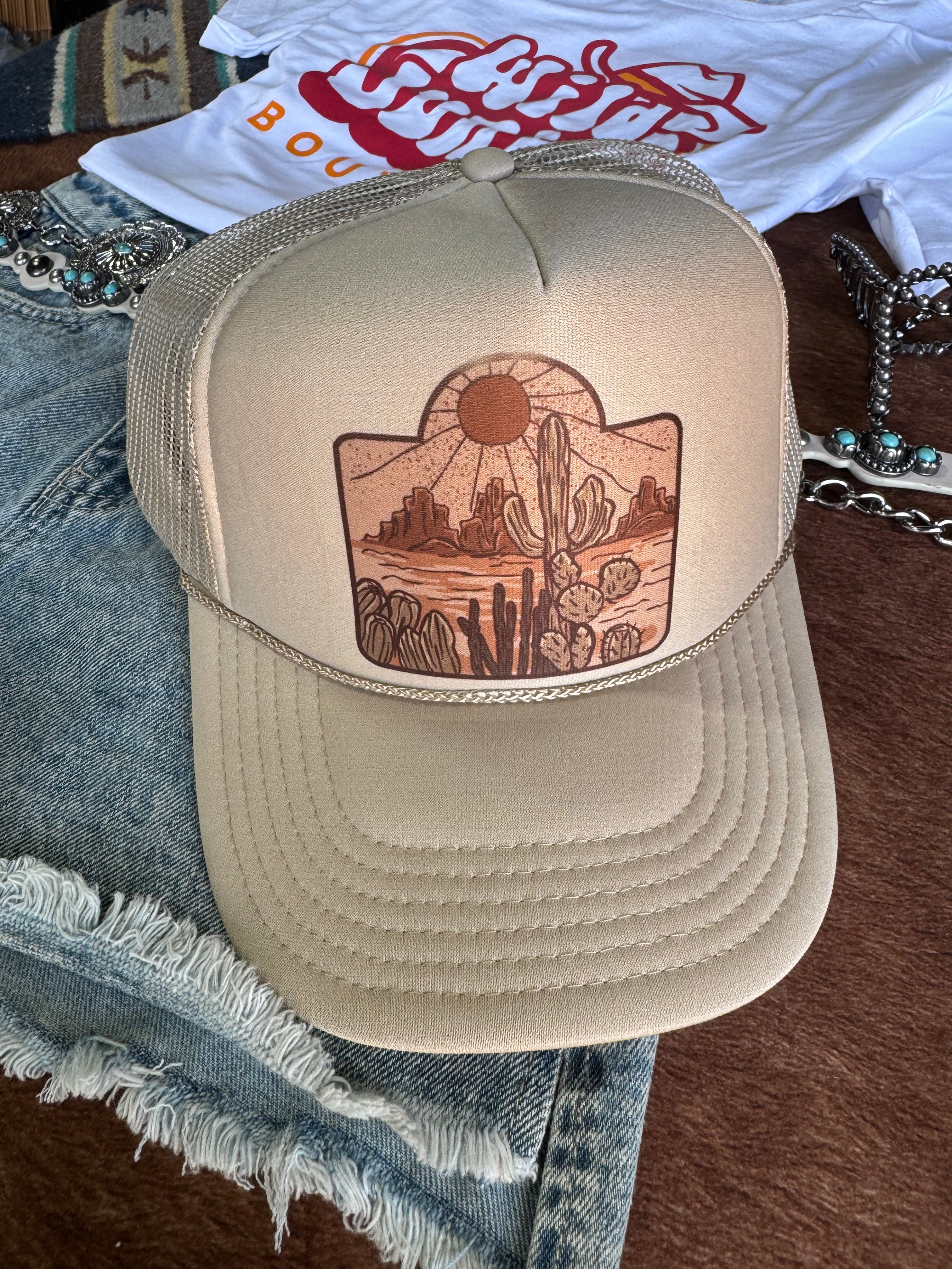 Wild Junkie Cattle Tag Trucker Hat — main product shot