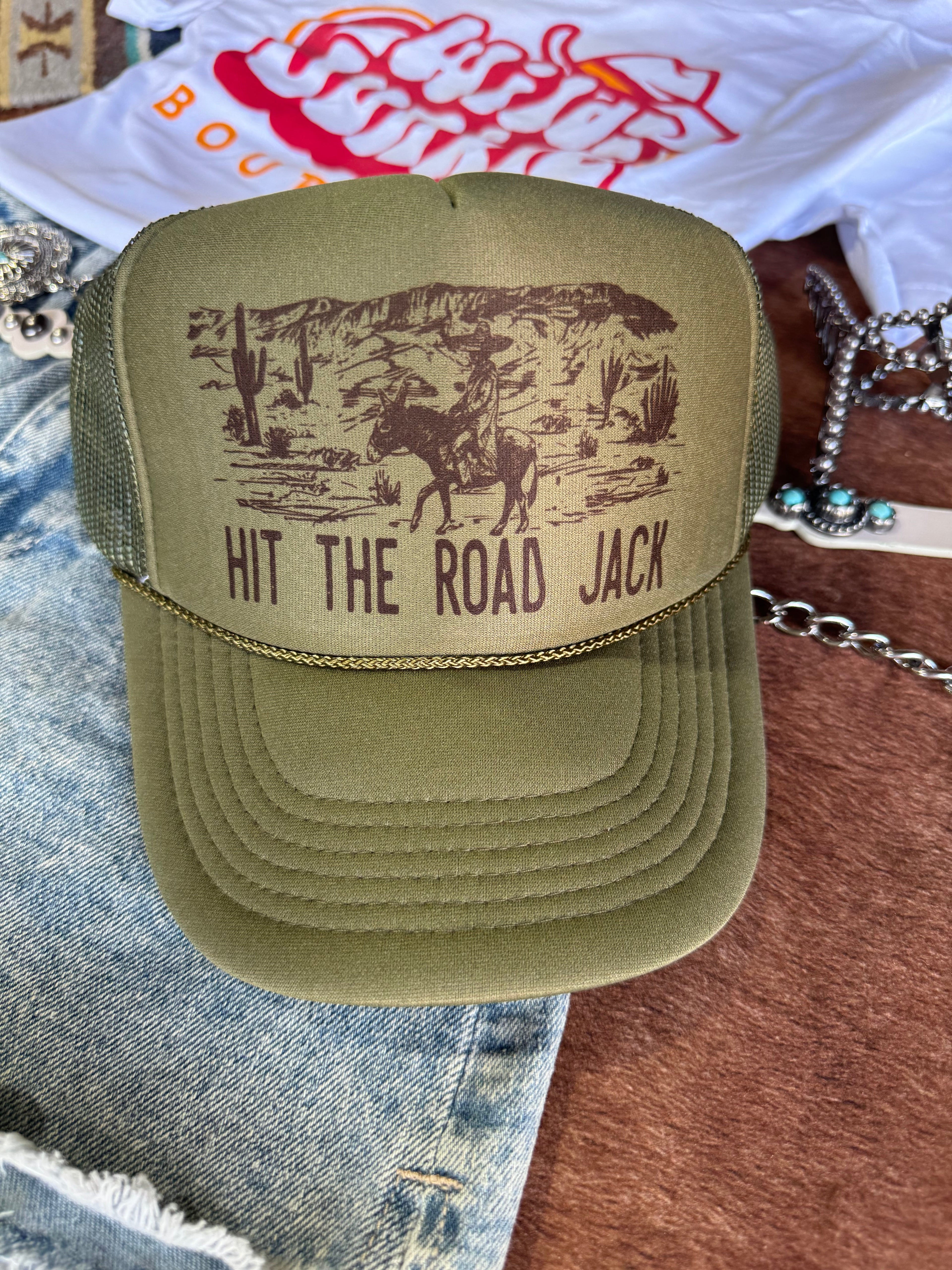 Wild Junkie Hit The Road Jack Trucker Hat — main product shot