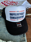 Wild Junkie Unapologetically Conservative Trucker Hat — main product shot