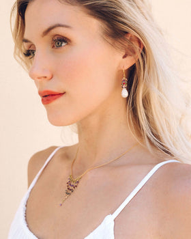 PARKEN JEWELRY Rainbow Fringe Necklace & Earring Kit