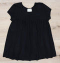 Spun Bamboo Clearance Women's Bamboo Viscose Pleated Lounge Top Black — lifestyle context
