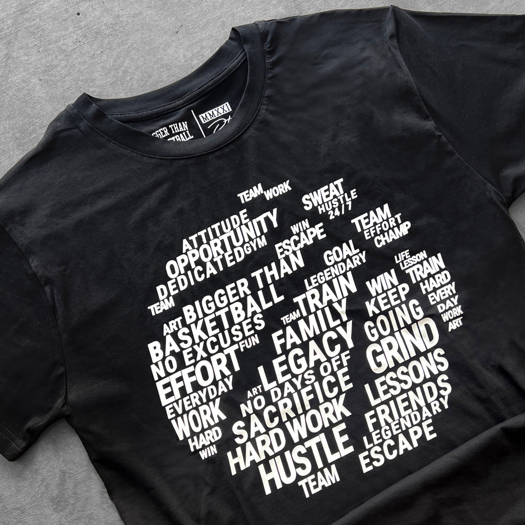 Bigger Than Basketball Basketball is Everything - T-Shirt - Black — lifestyle context