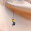 PARKEN JEWELRY PARKEN JEWELRY Iolite Mini Drop Layering Necklace — main product shot