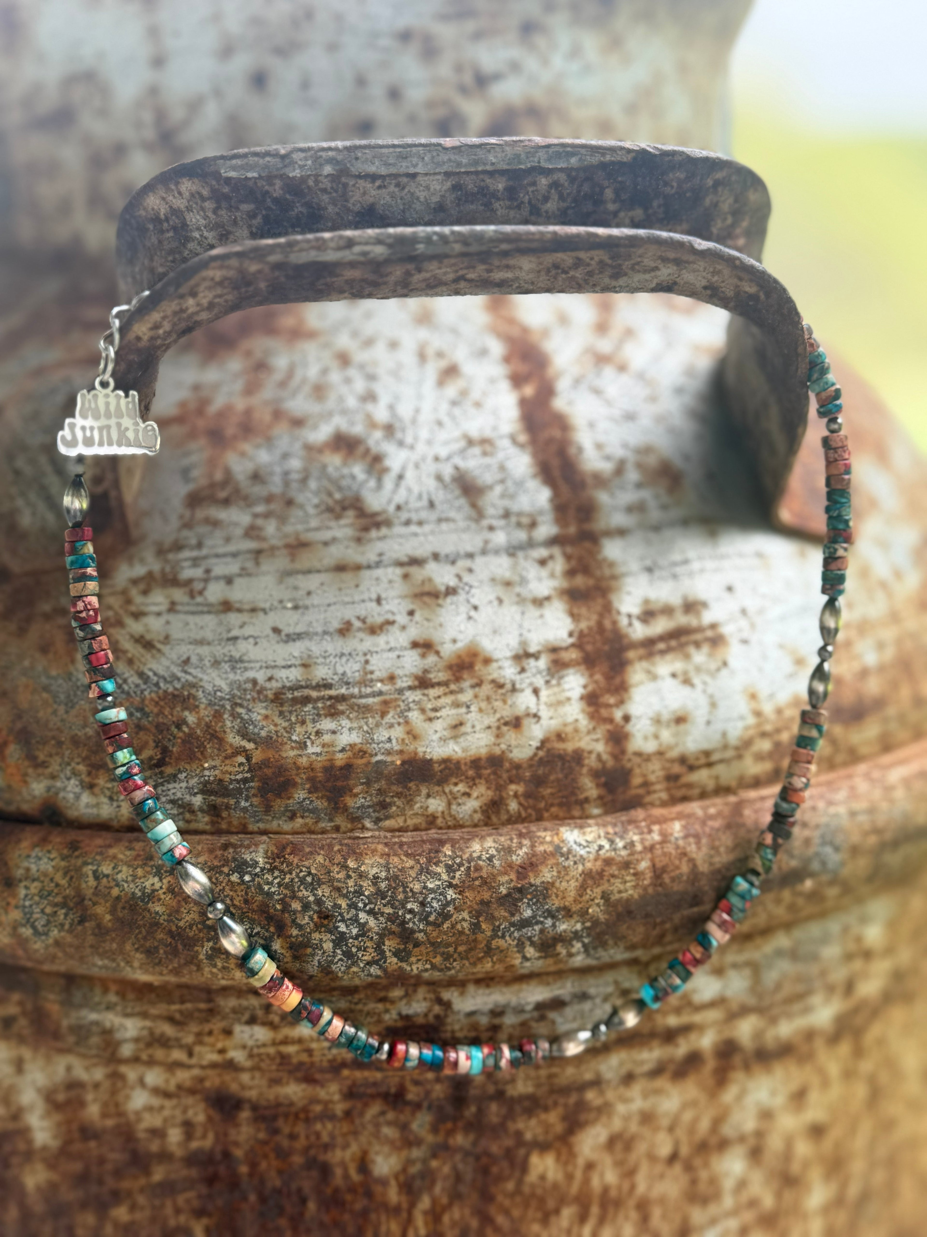 Wild Junkie Canyon Clay Turquoise Beaded Necklace — necklaces category context