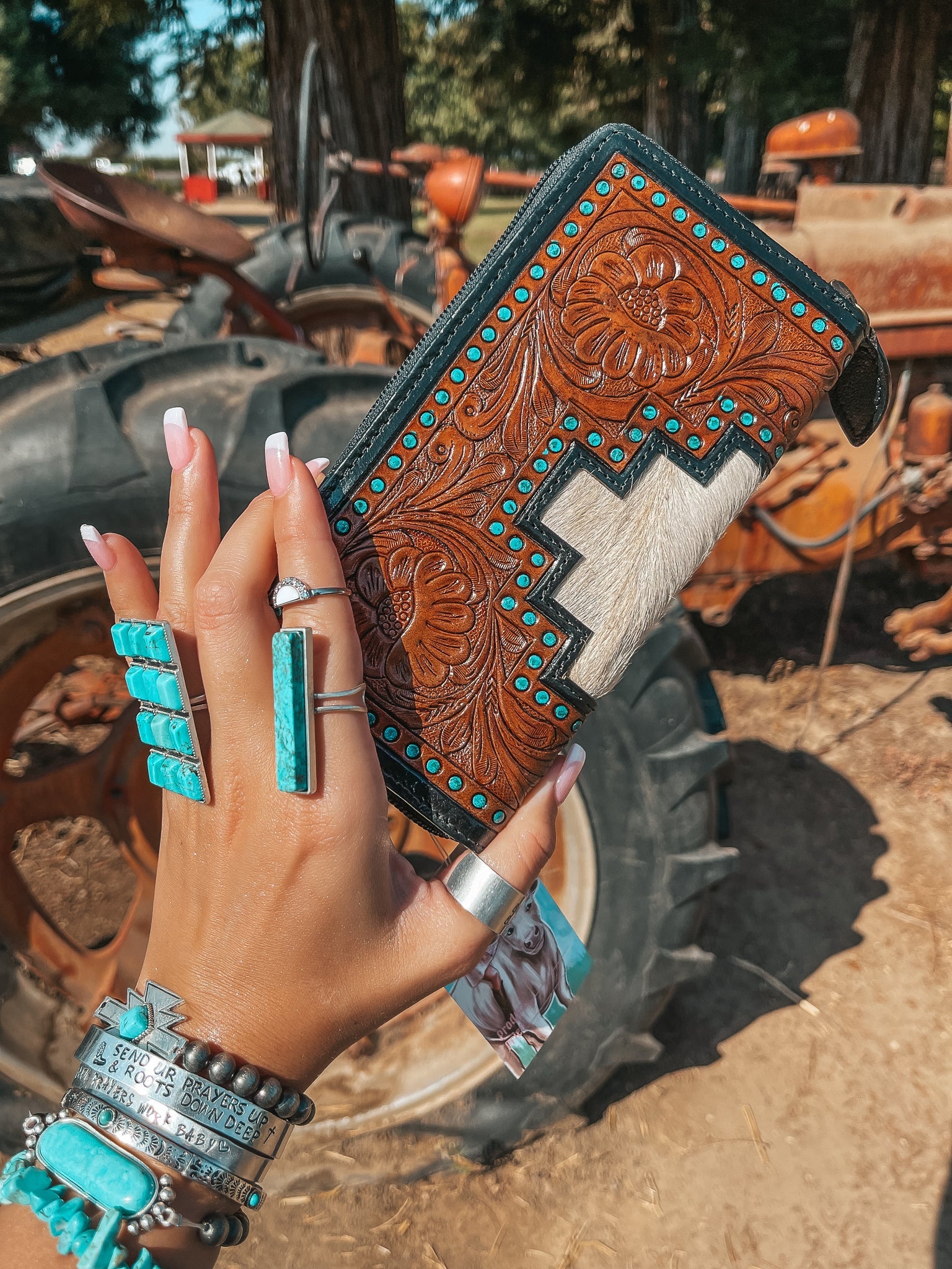 Haute Southern Hyde The Cheyenne Wallet a Haute Southern Hyde by Beth Marie Exclusive — lifestyle worn / used context