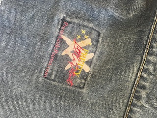 Pretty Little Patriot Pretty Little Patriot Limited Edition Trump Jean Jackets — construction detail