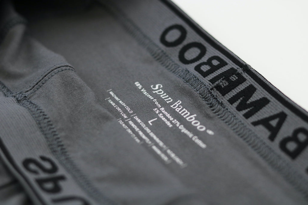 Spun Bamboo Men’s Bamboo Boxer Briefs — Ultra-Soft, Breathable Everyday Underwear — back view