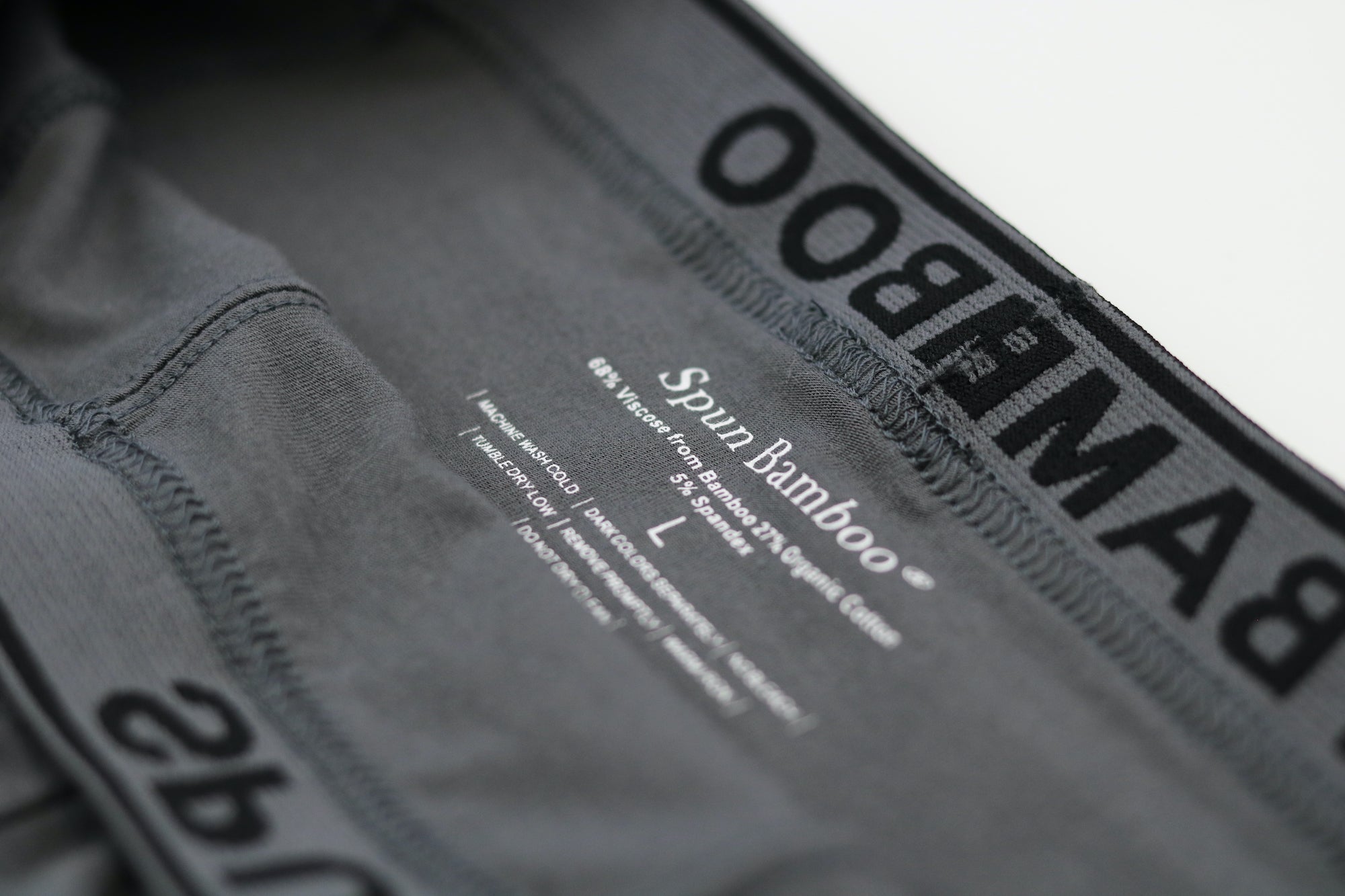 Spun Bamboo Men’s Bamboo Boxer Briefs — Ultra-Soft, Breathable Everyday Underwear — back view