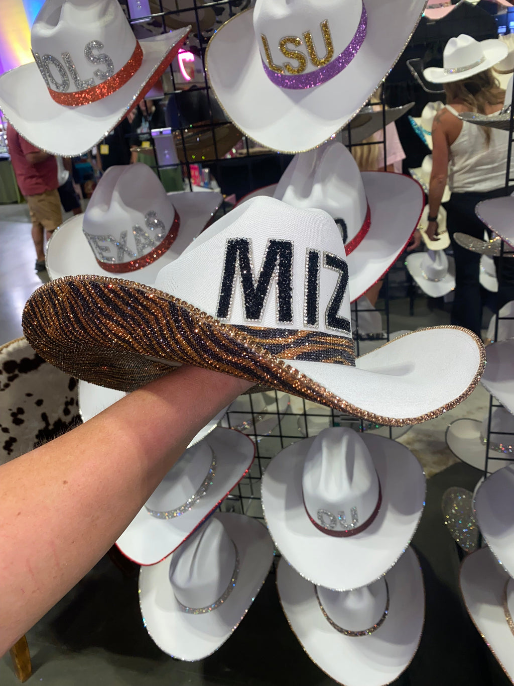Rhinestone Cowgirl Mizzou Hat — main product shot