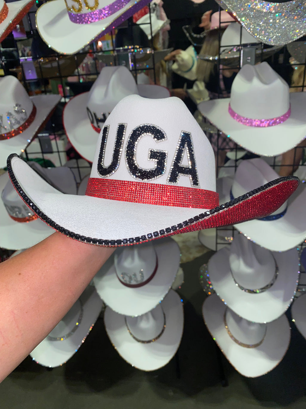 Rhinestone Cowgirl UGA Hat — lifestyle context