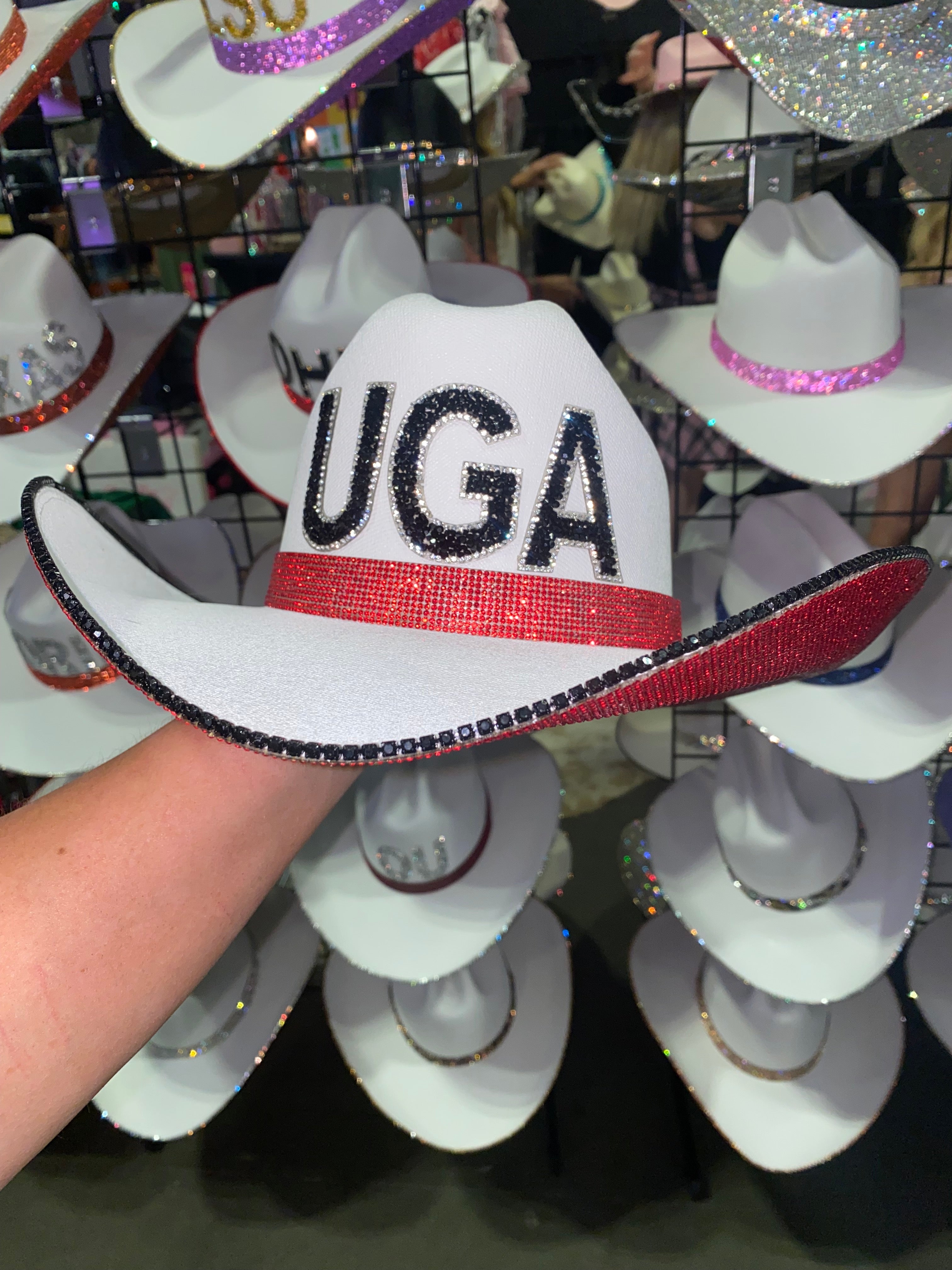 Rhinestone Cowgirl UGA Hat — lifestyle context