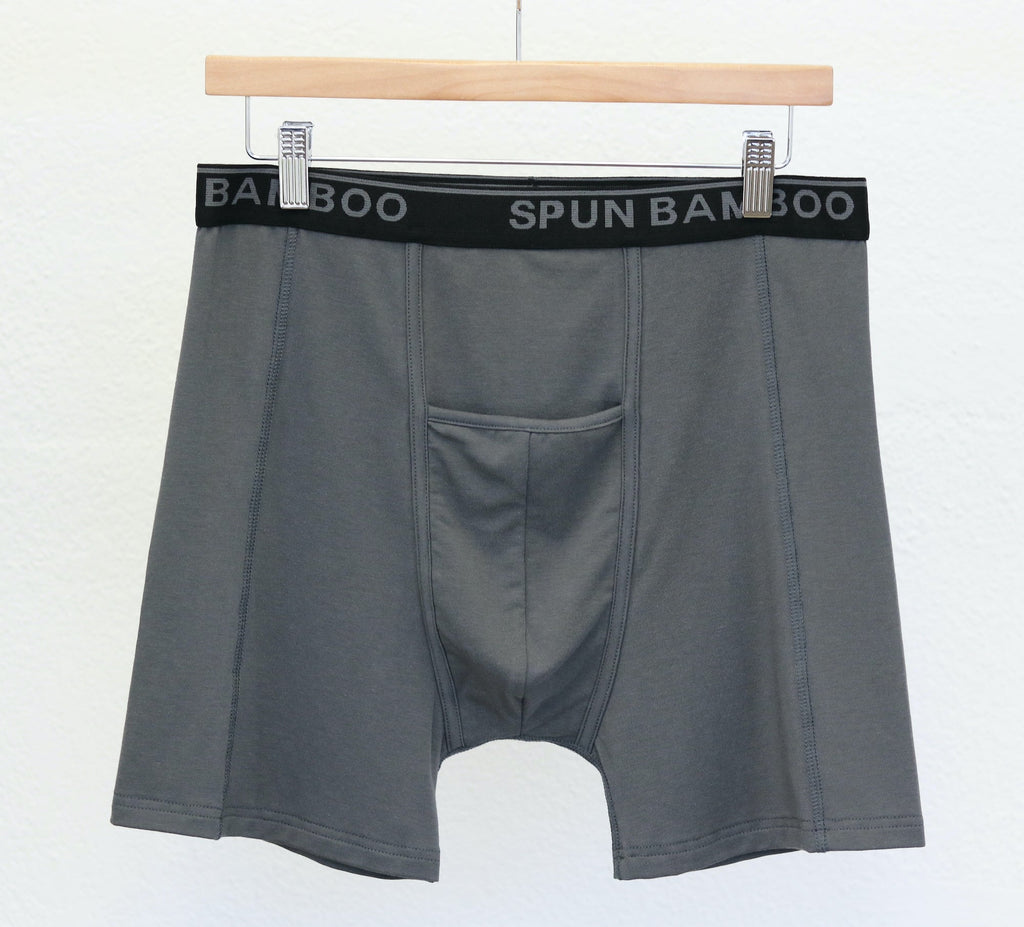 Spun Bamboo Men’s Bamboo Boxer Briefs — Ultra-Soft, Breathable Everyday Underwear — side view
