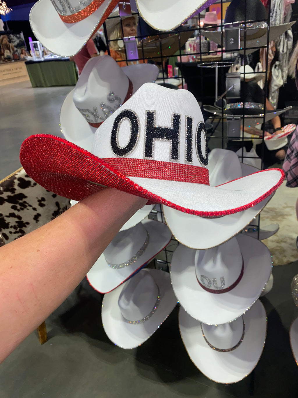 Rhinestone Cowgirl Ohio Hat — detail close-up