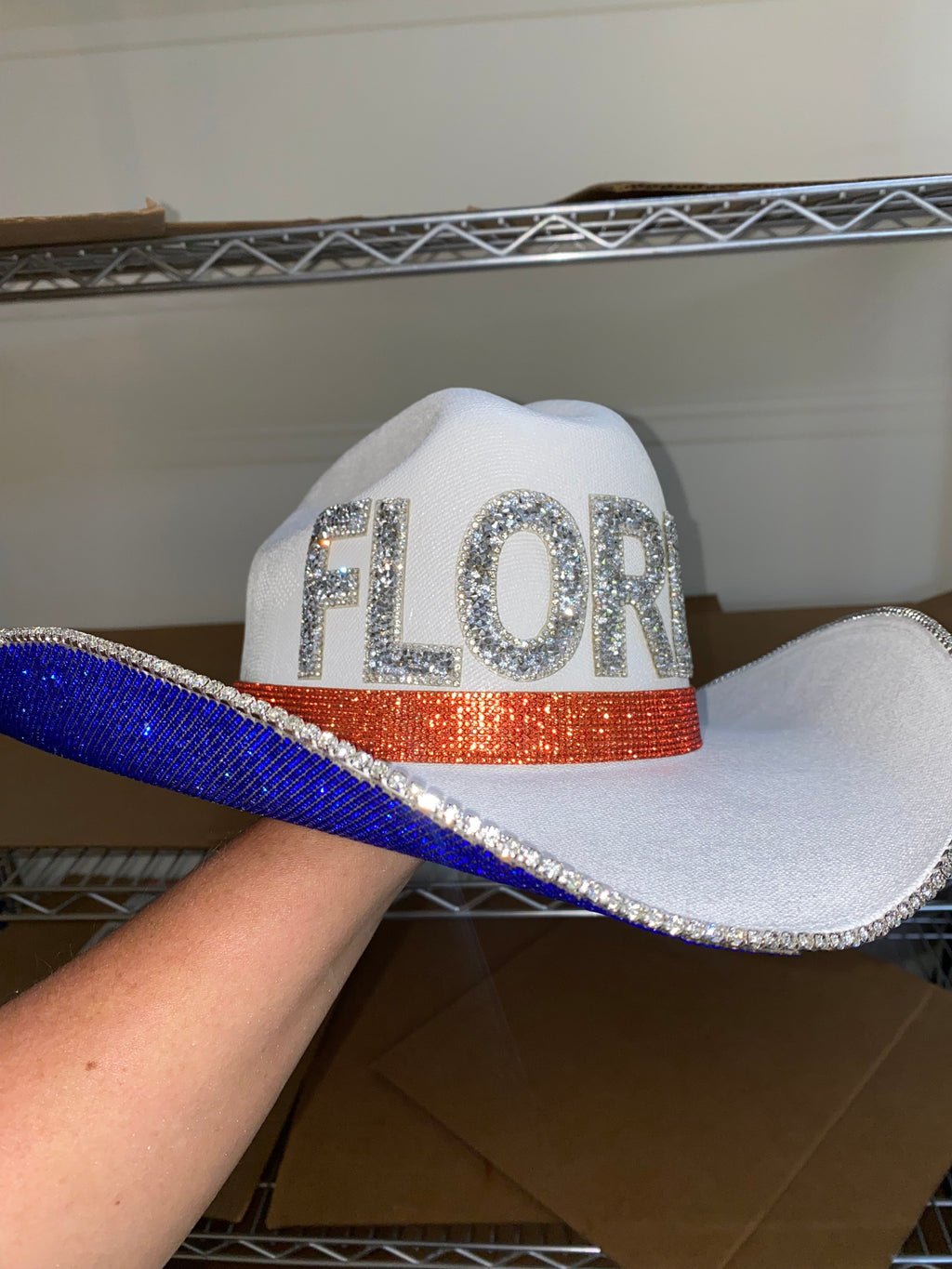 Rhinestone Cowgirl University of Florida Hat — main product shot