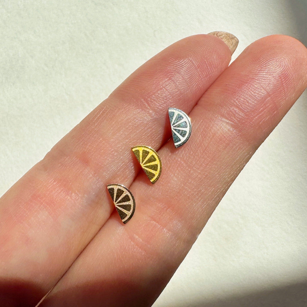 Lemonade & Pink Lemonade Metal Stud Earrings – Plant Dosage LLC