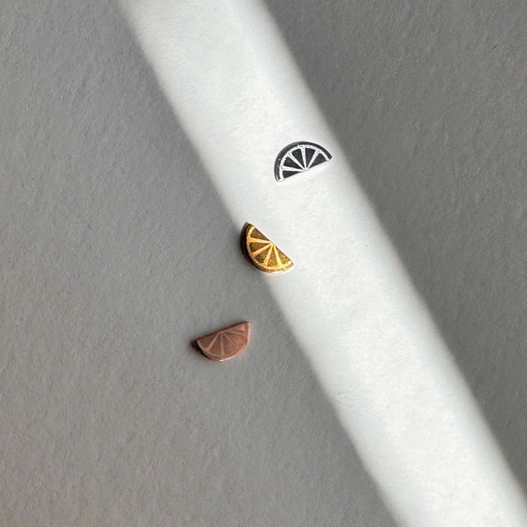 Lemonade & Pink Lemonade Metal Stud Earrings – Plant Dosage LLC, view 3