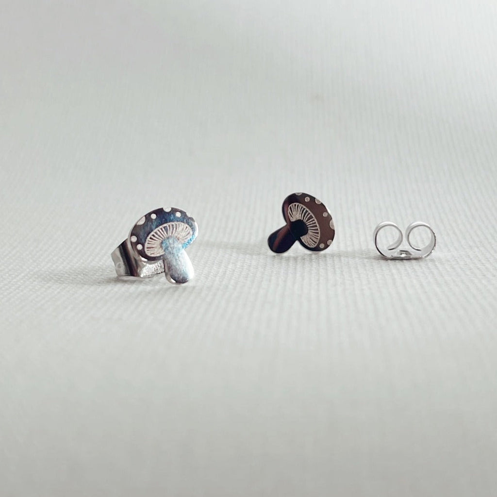 Groovy Mushrooms Metal Stud Earrings – Plant Dosage LLC, view 8